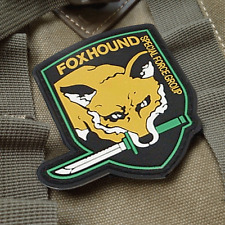USA FOXHOUND ARMY MILITARY Specia Force TACTICAL PVC PATCH Badge picture