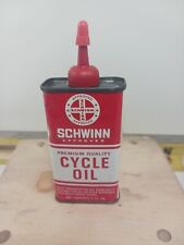 Vintage SCHWINN Premium Quality CYCLE OIL Can Nearly Full 1960’s 4oz. picture