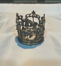 Vintage Towle SilverPlated Merry Go Round Carousel Candle Holder - Collectible picture