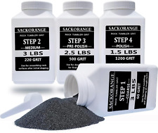 10 LBS Large Weight 4 Step Rock Tumbler Grit Kit, Tumbling Media Refill - Coarse picture
