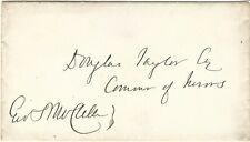 George B. McClellan (Civil War Union Army General) Original Signature on Cover picture