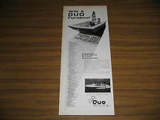 1968 Vintage Ad Duo Funabout Boats Decatur,Indiana  picture