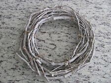 VINTAGE GRAPEVINE BRANCHES WREATH WHITEWASHED ALL OCCASION 16