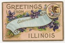 Embossed Large Letter Greetings from Illinois 1911 Posted Postcard picture