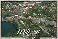 Aerial View of Milford, Delaware, Mispillion River, US 113 & DE Route 1 Postcard picture