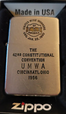 Zippo Very Rare & Vintage 1956 42nd Convention of United Mine Workers of America picture