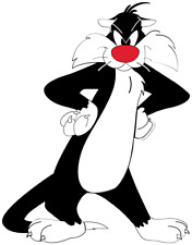 Sylvester the cat looney toons Sticker / Vinyl Decal  | 10 Sizes with TRACKING picture