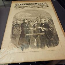 March 18, 1865 Harpers Weekly Cover President Lincoln Very Nice Condition picture