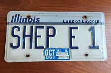 Vintage ILLINOIS License Plate Personalized Tag  