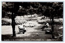 c1940's Adirondacks Paradox Lodge Garden Nature New York NY RPPC Photo Postcard picture
