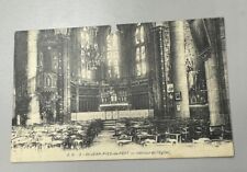 Vintage Unused Postcard St Jean Pied De Port Interior Of Cathedral Rare Find picture