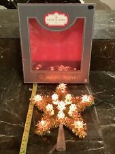 TRIM A HOME GLITTER STAR TREE TOPPER 8x8 INCHES WITH BOX picture