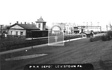 Railroad Train Station Depot Lewiston Pennsylvania PA Reprint Postcard picture