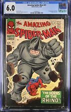 Amazing Spider-Man #41 CGC FN 6.0 Off White to White 1st Appearance Rhino picture