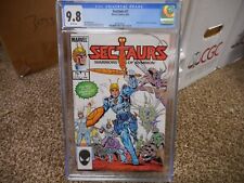 Sectaurs 1 cgc 9.8 Marvel 1985 based on Coleco action figures WHITE pgs NM MINT picture
