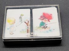  Hallmark 2 Decks  Playing Cards Girl Mailbox Butterfly Boy Red Hat Fishing picture
