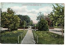 Postcard Lafayette Park Norfolk Virginia Antique 1907 Jamestown Postmark 1907 picture