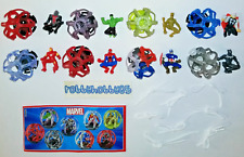 MARVEL AVENGERS COMPLETE SET OF 8 WITH PAPERS KINDER JOY SURPRISE EGG TOYS 2019 picture