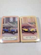 Pair of YDC Corp Bridge Playing Card Decks 1907 Peugeot picture