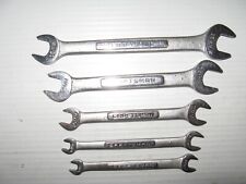 Vintage Craftsman 5pc Metric Open End Wrench Set -V- VV-Series USA 6mm-15mm Nice picture