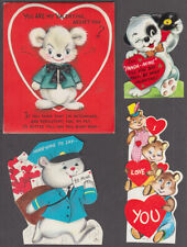 Ten different Valentine cards bear theme 1950s picture