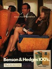 Vintage 1974 Benson & Hedges Cigarettes Print Ad Smoke Break sexy Couple Smoking picture