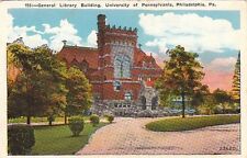 Postcard General Library Building University Pennsylvania picture