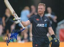 5x7 Original Autographed Photo of New Zealand Cricketer Martin Guptill picture