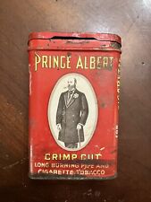 Antique Early 1900's Prince Albert Pocket Size Tobacco Tin W Hinged Lid Pat 1907 picture
