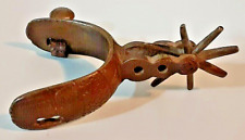 Antique 19th Century Mexican Vaquero Spur Hand Tooled Very Ornate Cast Bronze picture