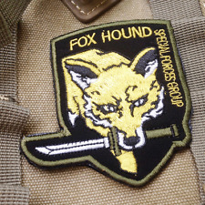 USA Specia Force PATCHES Fox hound TACTICAL ARMY Hook & Loop PATCH picture