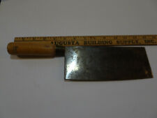 Vintage 13 inch Heavy Carbon Steel Butchers Cleaver  Good condition picture