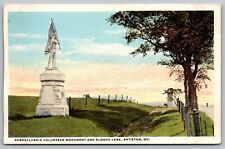 Pennsylvania Volunteer Monument Bloody Lane Antietam Md Postcard picture