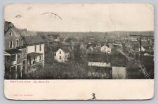 Postcard PA Du Bois Bird's Eye View Clearfield County Homes Residences Poles I9 picture
