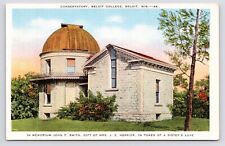 c1930s~Beloit College~Wisconsin WI~Smith Observatory~Coffee House~VTG Postcard picture