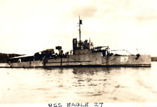 WWI U.S. Navy Eagle Patrol Boat Ship Anti-Submarine Real Photo Postcard picture