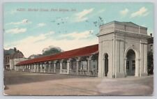 Fort Wayne IN Indiana Market House Antique Postcard 1911 picture