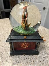 RARE Large Snow Globe Pirates of the Caribbean Worlds End Light Up Music Box picture