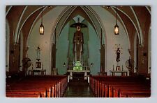 Dickeyville WI-Wisconsin, Holy Ghost Parish Church Vintage Souvenir Postcard picture
