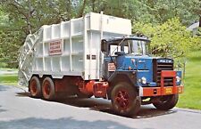 1976 NY Pound Ridge Bedford MACK Sanitation Garbage Trash Truck postcard A41 picture