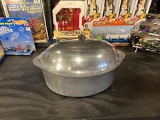 Vtg. Household Institute 5QT Dutch Oven 15 inch Aluminum Oval Roaster w/Lid picture