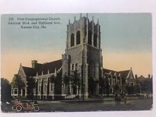 1910 First Congregational Church Kansas City Missouri Divided Back Postcard picture