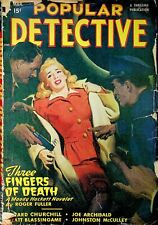 Popular Detective Pulp Mar 1948 Vol. 34 #2 VG picture