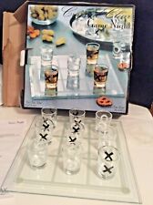 Crystal Clear Game Night Tic Tac Toe Drinking Bar Game Shot Glasses & Game Board picture