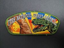 Vintage BSA Utah National Parks Council Dinosaur Shoulder Patch picture