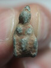 ZURQIEH - AS19388- ANCIENT  BRONZE  PENDANT OF GODDESS.  IRON AGE. 900 - 700 B.C picture