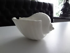 RARE WEDGWOOD NAUTILUS COLLECTION BONE CHINA CONCH ALL WHITE SHELL PLANTER BOWL picture