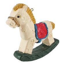 Toy Rocking Horse Christmas Tree Ornament Vintage 1980s picture