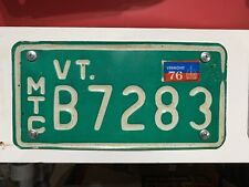 1976 76 VERMONT VT LICENSE PLATE MOTORCYCLE TAG picture