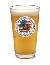 Tom Petty (Free Fallin)- Rock & Roll - 16oz Pint Beer Glass Pub Barware Seltzer picture